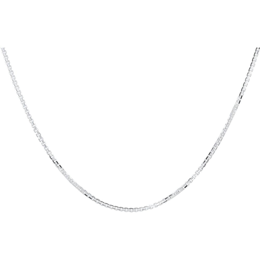 14K White Gold 24 - Inch Cable Link Necklace - 4.5g Subtle and Elegant