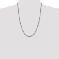 14K White Gold 24-inch Solid Miami Cuban Chain Necklace - 4.25mm Width by Oro Pregiato