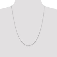 14K White Gold 24" Octagonal Snake Chain with Lobster Clasp by Oro Pregiato