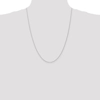 14K White Gold 24" Parisian Wheat Chain with Lobster Clasp - Rhodium Plated by Oro Pregiato