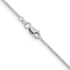14K White Gold 24" Rolo Chain with Lobster Clasp - Polished Rhodium Finish by Oro Pregiato