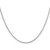 14K White Gold 24" Rolo Pendant Chain with Lobster Clasp - Polished Rhodium Finish by Oro Pregiato