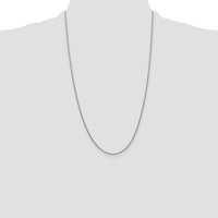 14K White Gold 26" 1.4mm Round Open Link Cable Chain with Lobster Clasp by Oro Pregiato