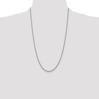 14K White Gold 26" 2.5mm Rope Chain Necklace with Lobster Clasp - Polished Finish by 0