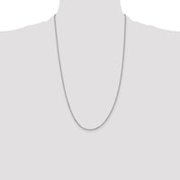 14K White Gold 26" Diamond-Cut Cable Chain with Lobster Clasp by Oro Pregiato
