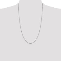 14K White Gold 26" Diamond-Cut Cable Link Chain with Lobster Clasp by Monteluci Fine Jewelry