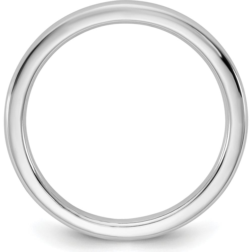 14K White Gold 2mm Comfort Fit Wedding Band with Polished Finish by 0
