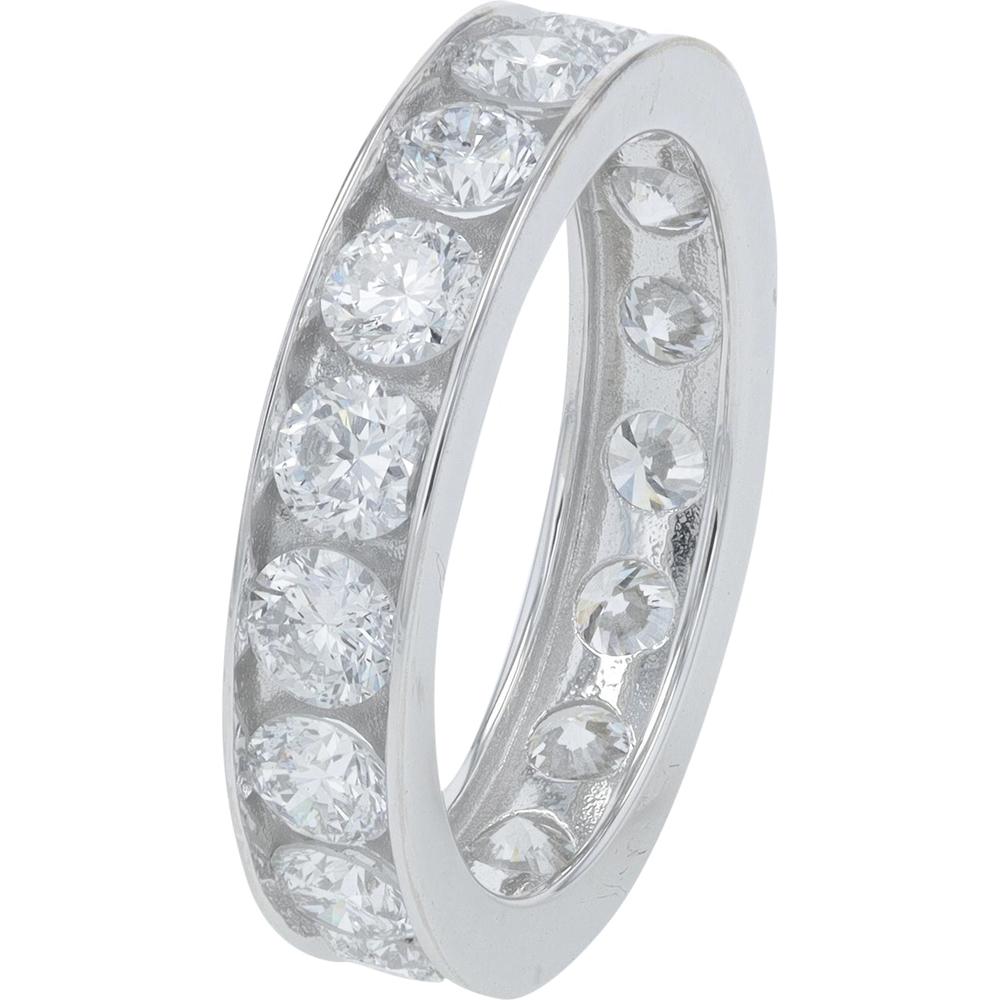 14K White Gold 3.25 Carat Lab Grown Diamond Eternity Band