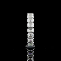 14K White Gold 3/4 Eternity Band with Bezel Set Emerald Cut Lab Diamonds - 1.26 Carats Total Diamond Weight - Covaloro Fine Jewelry