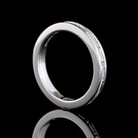 14K White Gold 3/4 Eternity Band with East-West Channel Set Baguette Cut Lab Diamonds - 0.83 Carats Total Diamond Weight - Covaloro Fine Jewelry