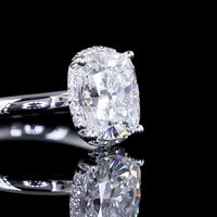 14K White Gold 3/4 Eternity Band with Micro-Pavé Set Round Brilliant Cut Lab Diamonds - 0.69 Carat Total Weight - Covaloro Fine Jewelry