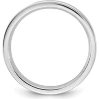 14K White Gold 3.5mm Standard Flat Comfort Fit Wedding Band - Unisex, Polished Finish by Luciano & Cie