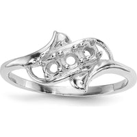 14K White Gold 3-Stone Mother's Ring with Sapphire, Aquamarine, and Pink Sapphire - 1.5 Carat Total Gem Weight by Oro Pregiato
