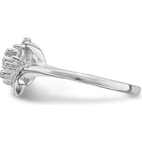 14K White Gold 3-Stone Mother's Ring with Sapphire, Aquamarine, and Pink Sapphire - 1.5 Carat Total Gem Weight by Oro Pregiato