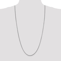 14K White Gold 30" 1.4mm Franco Chain with Lobster Clasp Necklace by Oro Pregiato