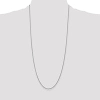 14K White Gold 30" 1.4mm Round Open Wide Link Cable Chain with Lobster Clasp by Oro Pregiato