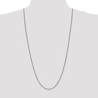 14K White Gold 30" 1.7mm Diamond-Cut Spiga Chain with Lobster Clasp by Oro Pregiato