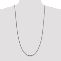 14K White Gold 30" 2.3mm Franco Chain with Lobster Clasp - Polished Finish by Oro Pregiato