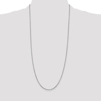 14K White Gold 30" Diamond-Cut Cable Chain with Lobster Clasp by Oro Pregiato