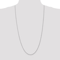 14K White Gold 30" Rope Chain Necklace with Lobster Clasp - 1.5mm Width by 0