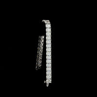 14K White Gold 33-Stone Radiant Cut Lab Diamond Tennis Bracelet - 35.83 Carats Total Weight E-F VVS2 - Covaloro Fine Jewelry