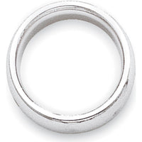 14K White Gold 3mm Comfort Fit Wedding Band with Polished Finish by 0