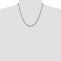 14K White Gold 4.25mm Solid Miami Cuban Chain Necklace - 20 inches by Oro Pregiato