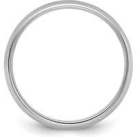 14K White Gold 4.5mm Comfort Fit Band - Unisex Wedding Band by 0