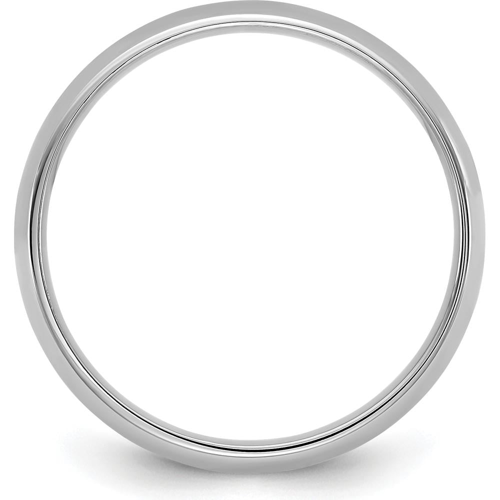 14K White Gold 4.5mm Comfort Fit Band - Unisex Wedding Band by 0