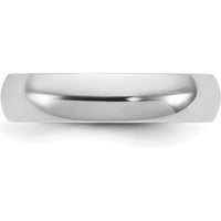 14K White Gold 4.5mm Comfort Fit Band - Unisex Wedding Band by 0
