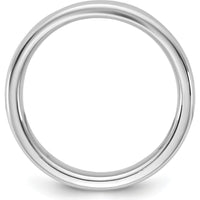 14K White Gold 4.5mm European Comfort Fit Band - Polished Finish by 0