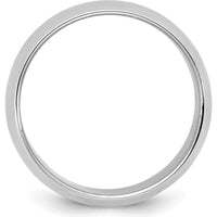 14K White Gold 4.5mm Half Round Domed Wedding Band - Engravable by Luciano & Cie