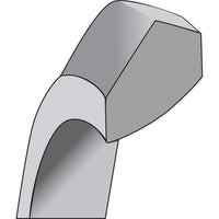 14K White Gold 4mm Knife Edge Comfort Fit Wedding Band - Size 5.5 by Luciano & Cie