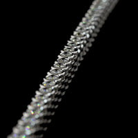14K White Gold 5.35 Carat Lab Diamond Tennis Necklace with Bezel Set Round Brilliant Cut Stones, E-F Color VS1 Clarity - Covaloro Fine Jewelry