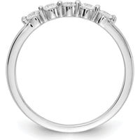 14K White Gold 5-Stone Diamond Ring - 0.25 Carat Total Diamond Weight by 0