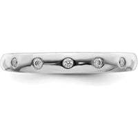 14K White Gold 5-Stone Diamond Ring with Round Diamonds - 0.06 Carat Total Diamond Weight by 0