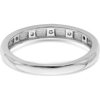 14K White Gold 5-Stone Diamond Ring with Round Diamonds - 0.06 Carat Total Diamond Weight by 0