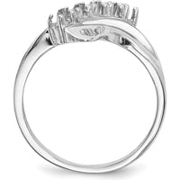 14K White Gold 5-Stone Multicolored Gemstone Ring with Prong Setting by Monteluci Fine Jewelry
