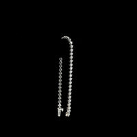 14K White Gold 5-Stone Tennis Bracelet with Round Cut Lab Diamonds - 0.54 Carat Total Weight, E-F Color VS1 Clarity - Covaloro Fine Jewelry