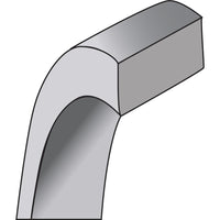 14K White Gold 5mm Lightweight Flat Wedding Band with Polished Finish - Size 10 by Luciano & Cie