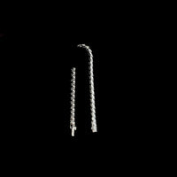 14K White Gold 6.11 Carats Marquise Cut Lab Diamond Tennis Bracelet with Inclined Prong Setting - 38 Stones D VS1 - Covaloro Fine Jewelry