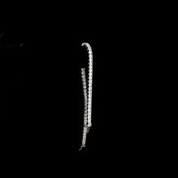 14K White Gold 6.70 Carat Tennis Bracelet with Asscher Cut Lab Diamonds (58 Stones, E-F VS Clarity) - Modern Geometric Design - Covaloro Fine Jewelry