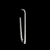 14K White Gold 68-Stone Radiant Cut Lab Diamond Tennis Bracelet - 6.33 Carats Total Diamond Weight - Covaloro Fine Jewelry