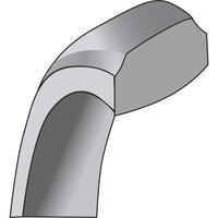 14K White Gold 6mm Beveled Edge Comfort Fit Wedding Band - Polished Rhodium Plated Design by 0