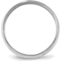 14K White Gold 6mm Lightweight Comfort Fit Wedding Band - Size 11 by 0