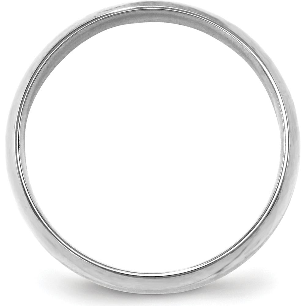14K White Gold 6mm Lightweight Comfort Fit Wedding Band - Size 11 by 0