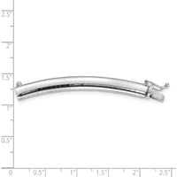 14K White Gold 6mm Standard Weight Domed Omega 2" Extender for Necklace by Oro Pregiato