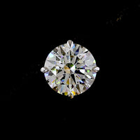 14K White Gold 7.02 Carat Total Weight Round Brilliant Cut Lab Diamond Stud Earrings with E-F VVS2 Clarity and Four-Prong Settings - Covaloro Fine Jewelry