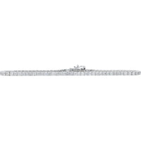 14K White Gold 7.25 - Inch Diamond Tennis Bracelet - 3.00 Carat Total Diamond Weight