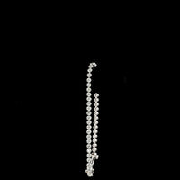 14K White Gold 7.25" Tennis Bracelet with 47 Bezel-Prong Set Round Natural Diamonds - 1.82 Carats Total Diamond Weight - Covaloro Fine Jewelry